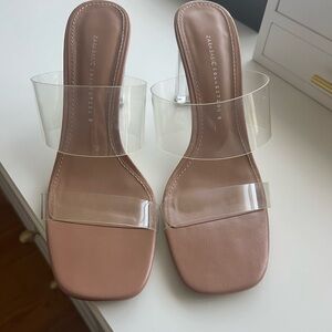 Zara Clear Wedge Heels
